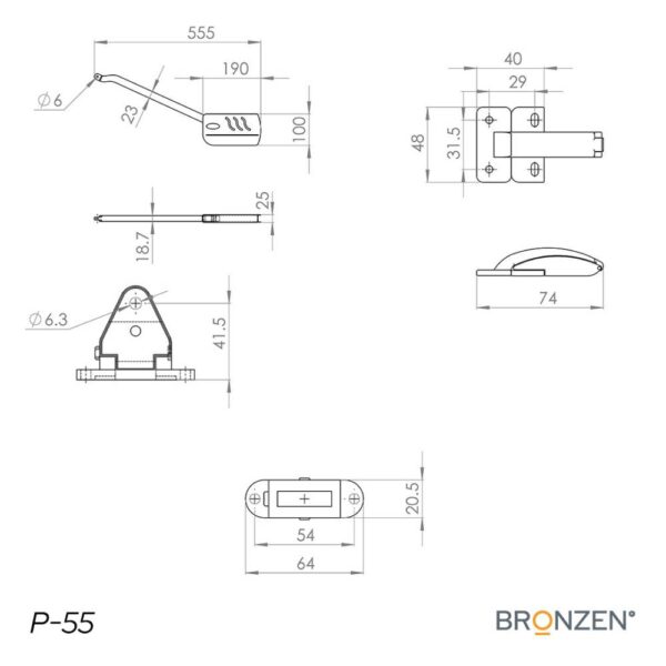 Brazo elevable Free Fold - Bronzen - Imagen 2